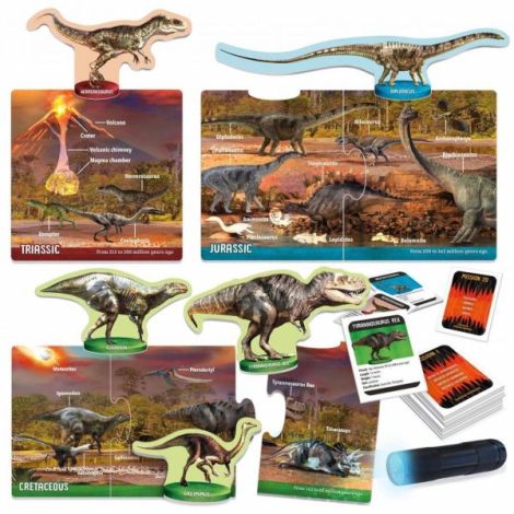 Headu Stem - Joc Cu Lanterna Uv - Descopera Dinozaurii - imagine 8